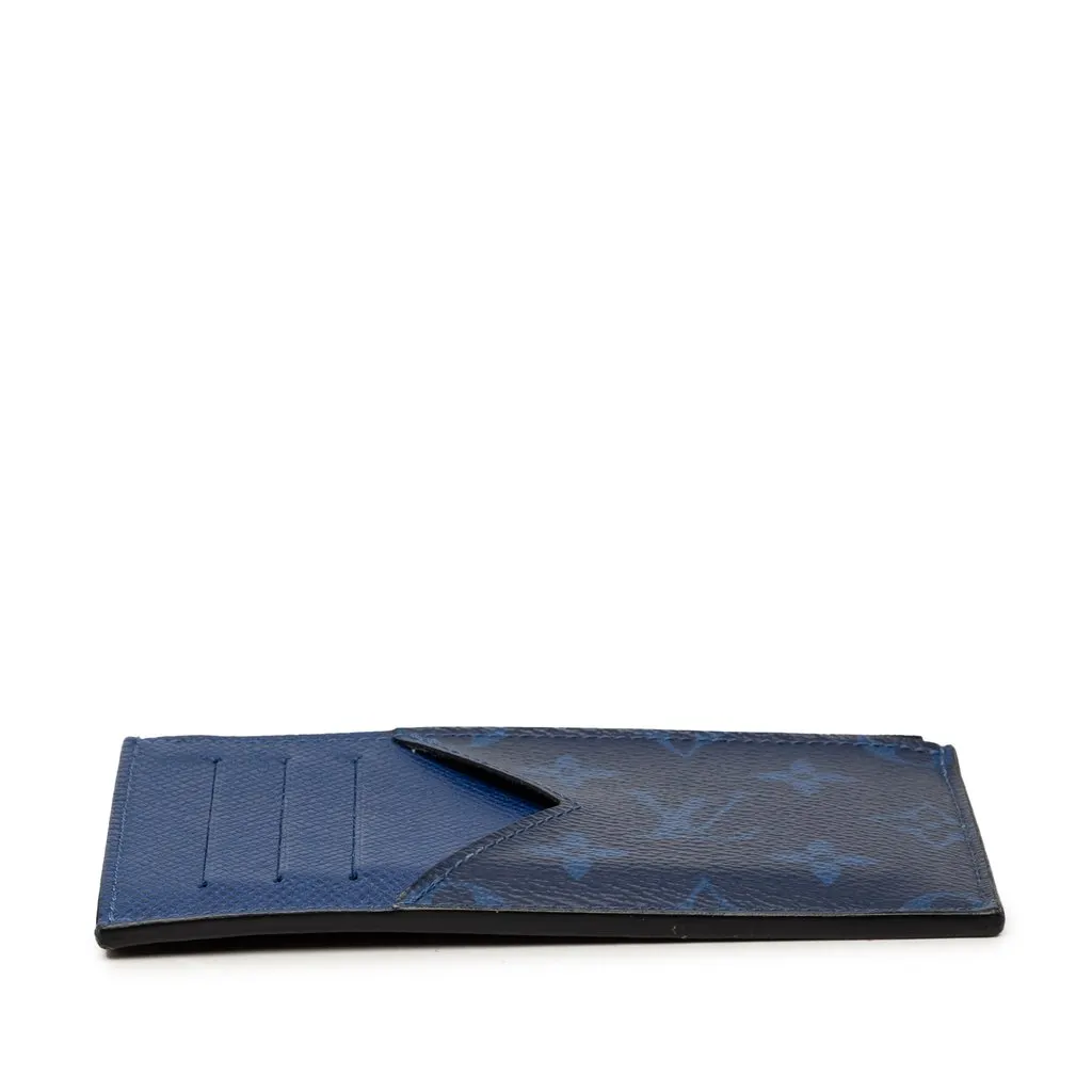 Louis Vuitton Monogram Taigarama Coin Card Holder Blue Canvas Very good - Inside View