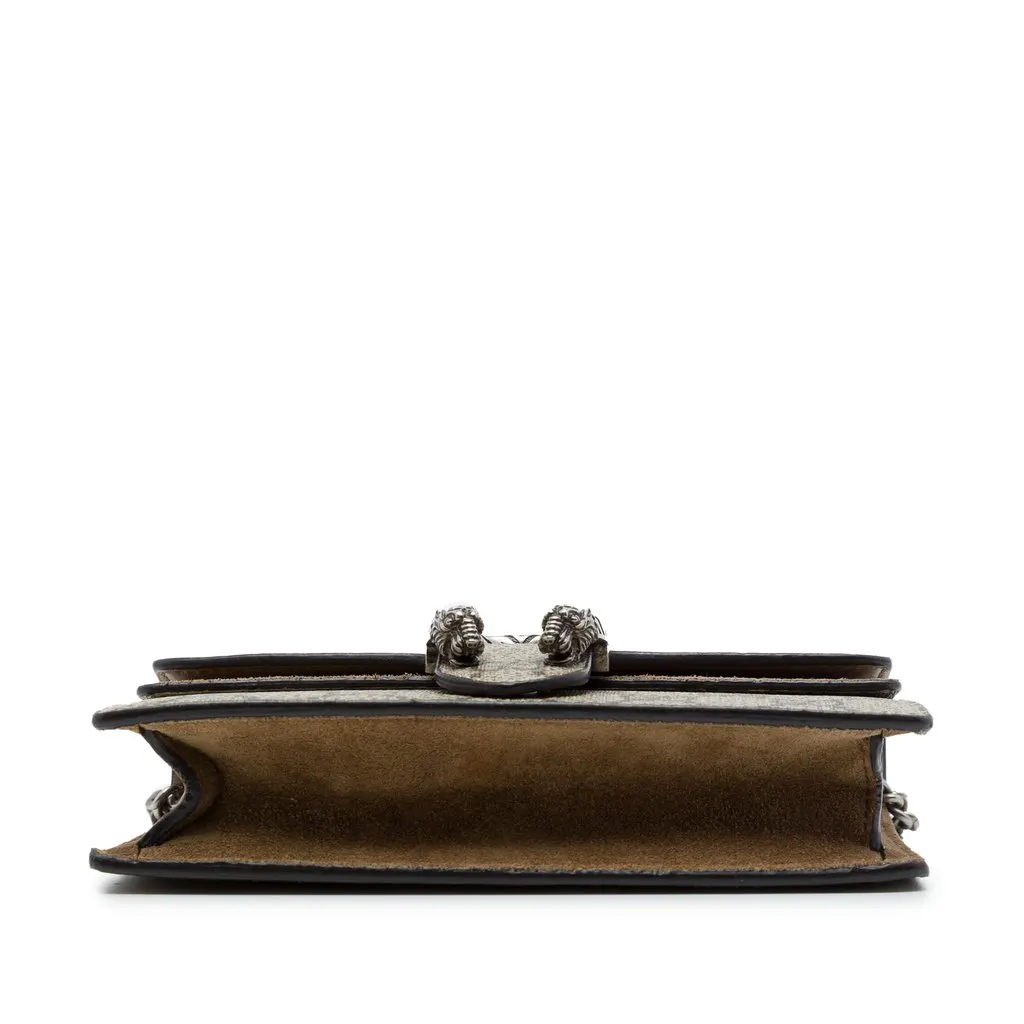 Gucci Mini GG Supreme Dionysus Crossbody Beige Canvas Very good - Inside View