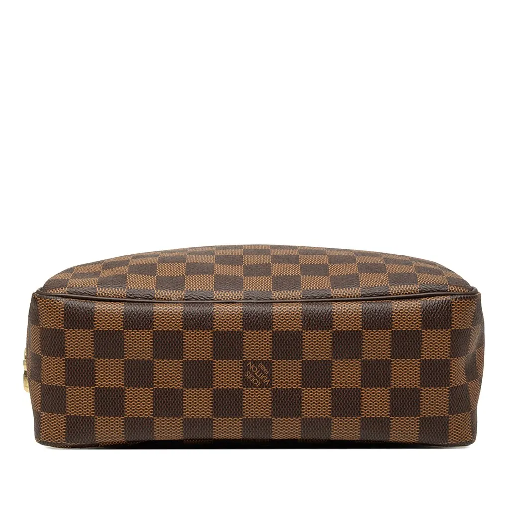 Louis Vuitton Damier Ebene Trousse Toilette 25 Brown Canvas Good - Inside View
