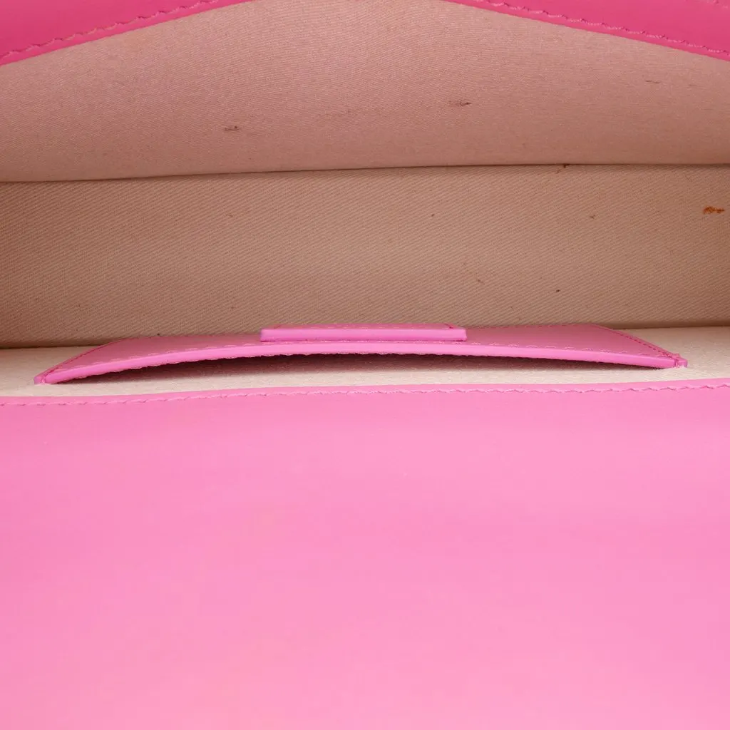 Jacquemus Leather Le Bambino Long Pink Leather Very good - Model View