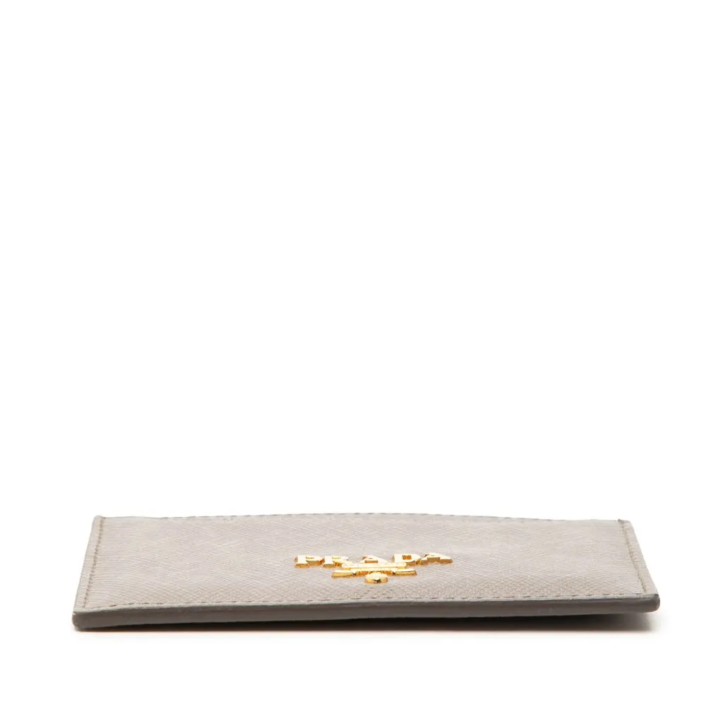 Prada Saffiano Card Holder Brown Leather Very good - Inside View