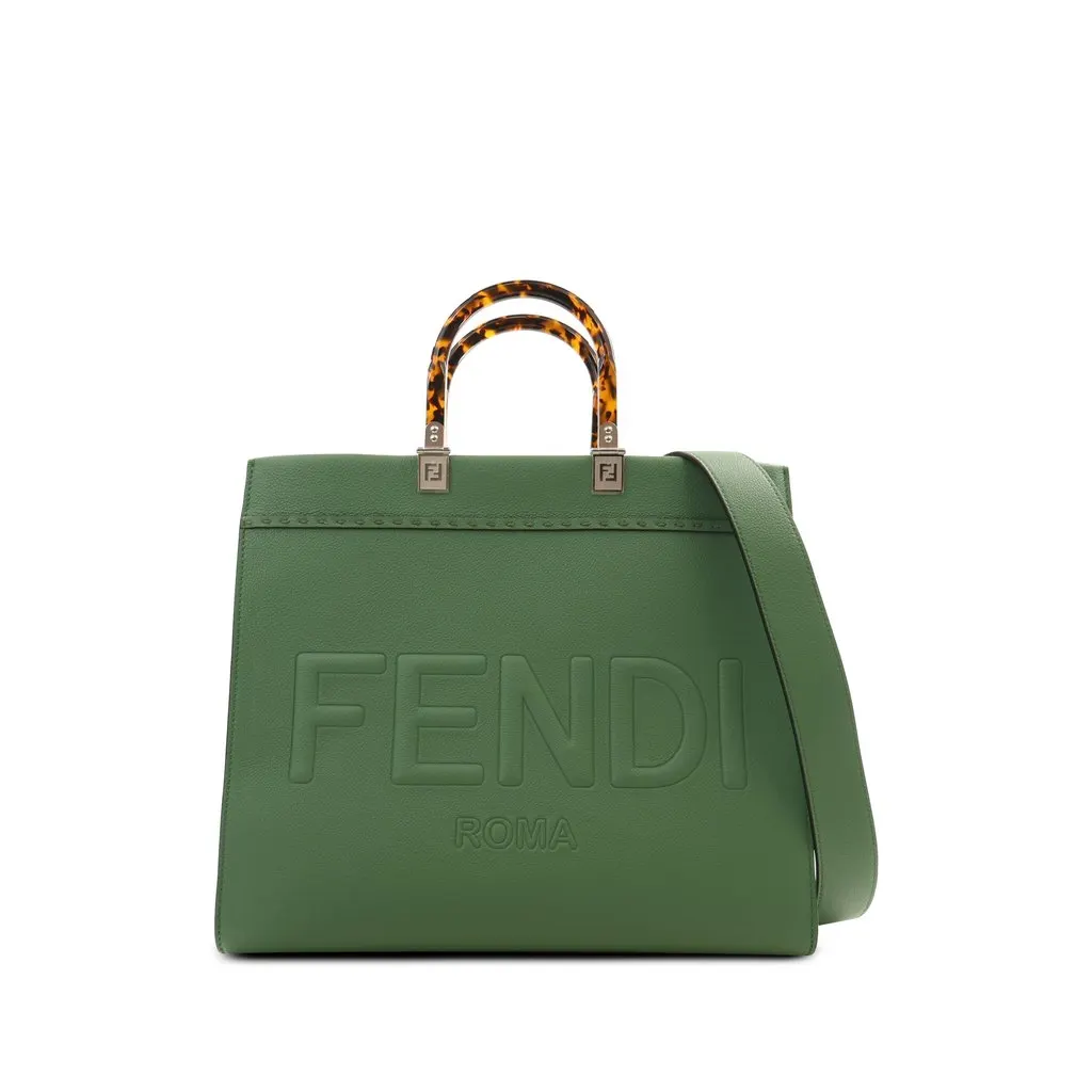 Fendi Medium Leather Sunshine Shopper Tote