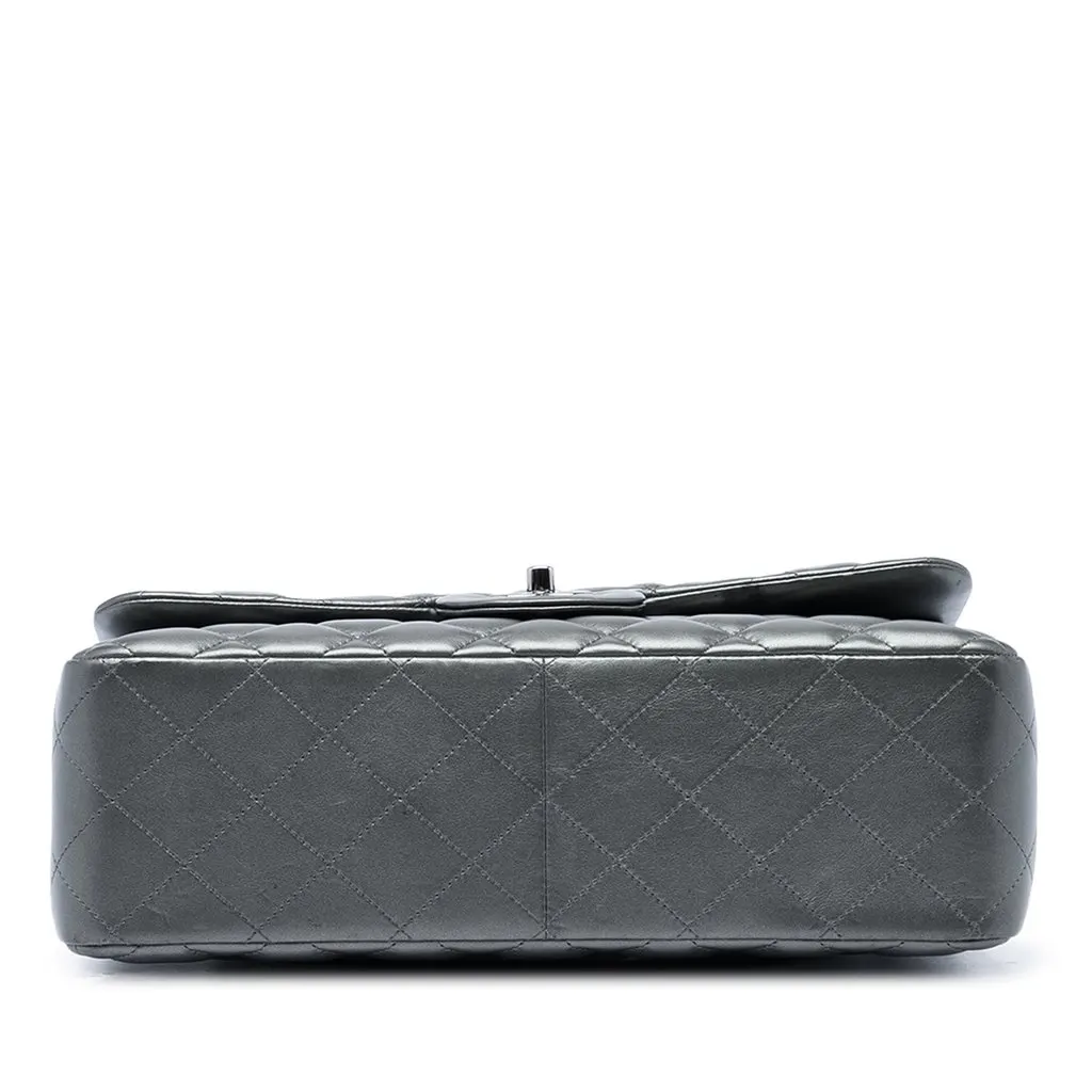 Chanel Jumbo Classic Metallic Lambskin Double Flap MultiColor Leather Very good - Inside View