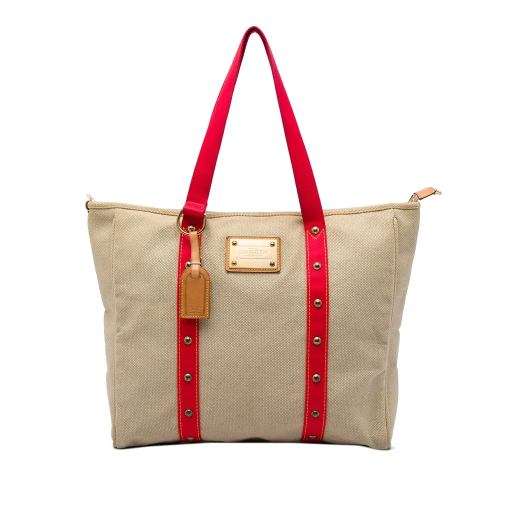 Louis Vuitton Antigua Cabas GM Beige Canvas Very good - Front View