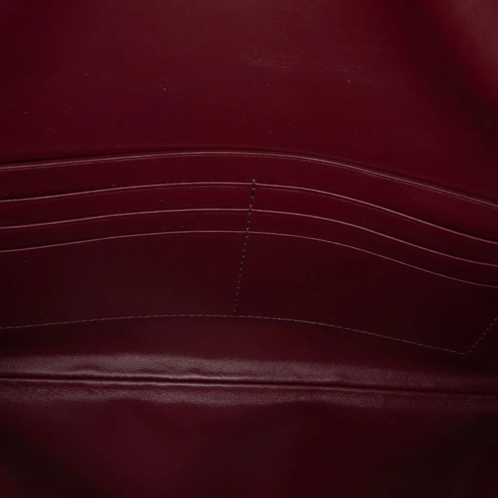 Bottega Veneta Lambskin Intrecciato Andiamo Clutch Red Leather Very good - Model View