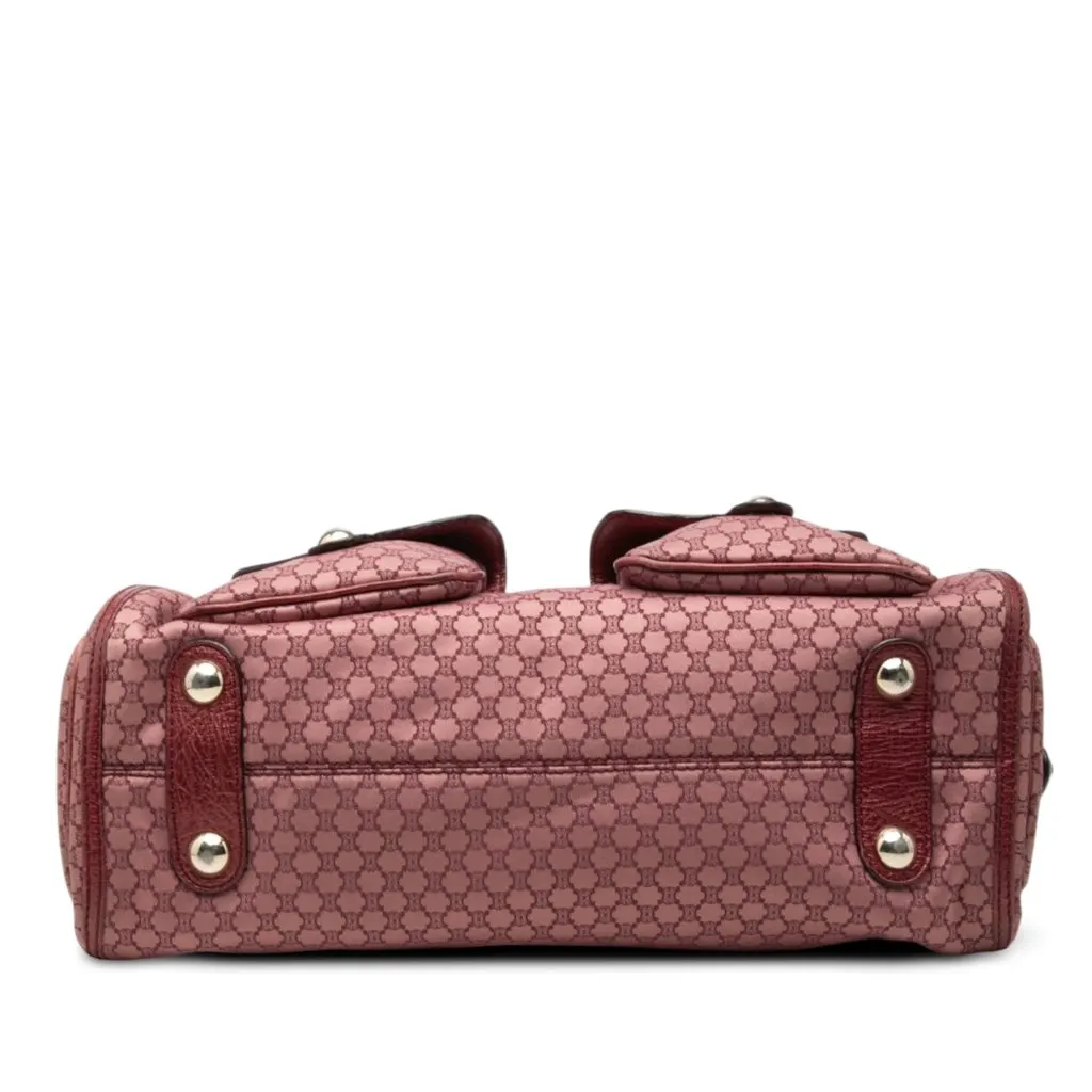 Celine Macadam Canvas Shoulder Bag Pink Very good - Inside View