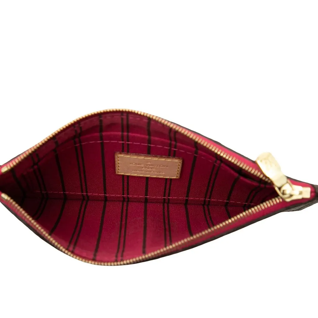Louis Vuitton Monogram Neverfull PM Pouch Brown Canvas Very good - Model View