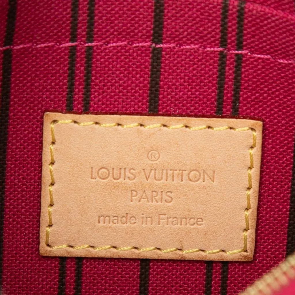 Louis Vuitton Monogram Neverfull PM Pouch Brown Canvas Very good - Box View