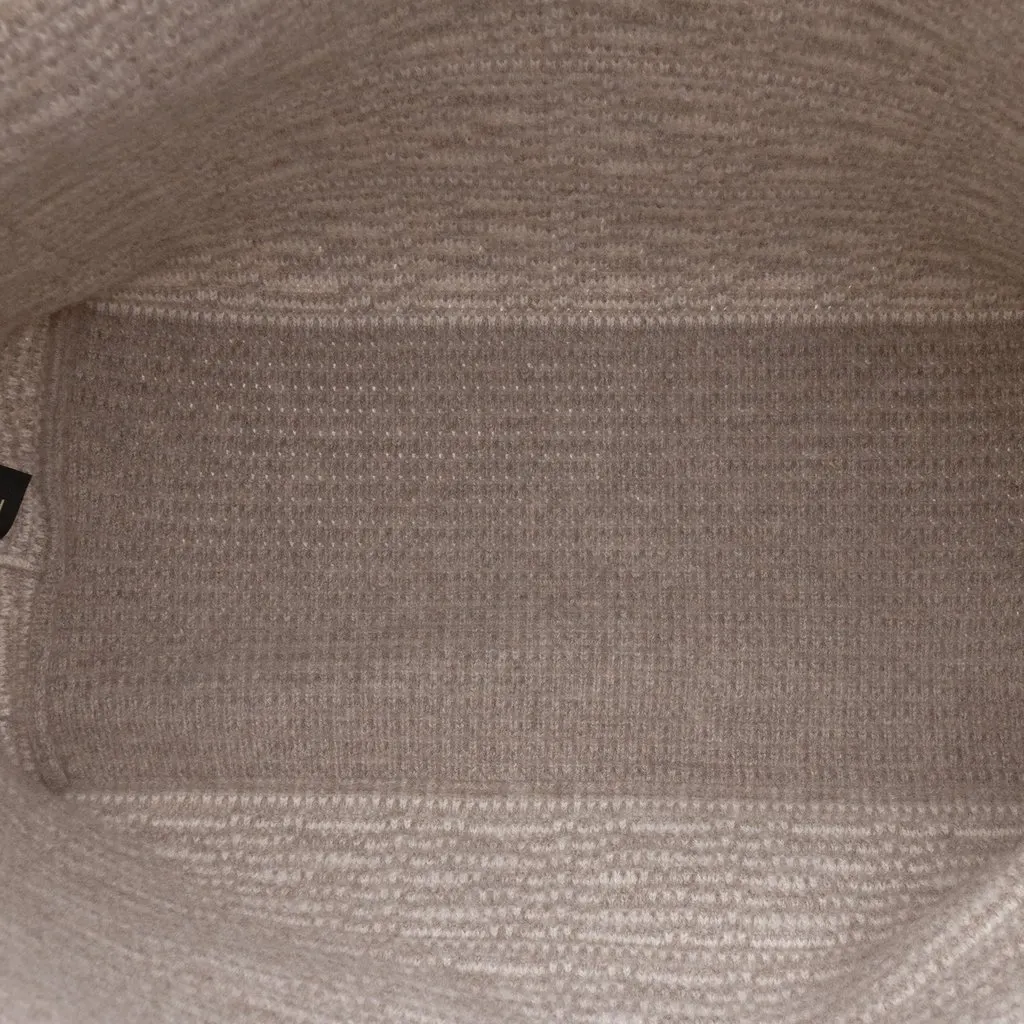 Fendi Large Zucca Cashmere Shopper Tote Brown Very good - Model View