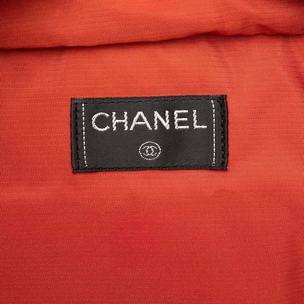 Chanel Old Travel Line Nylon Travel Bag Black Very good - Box View