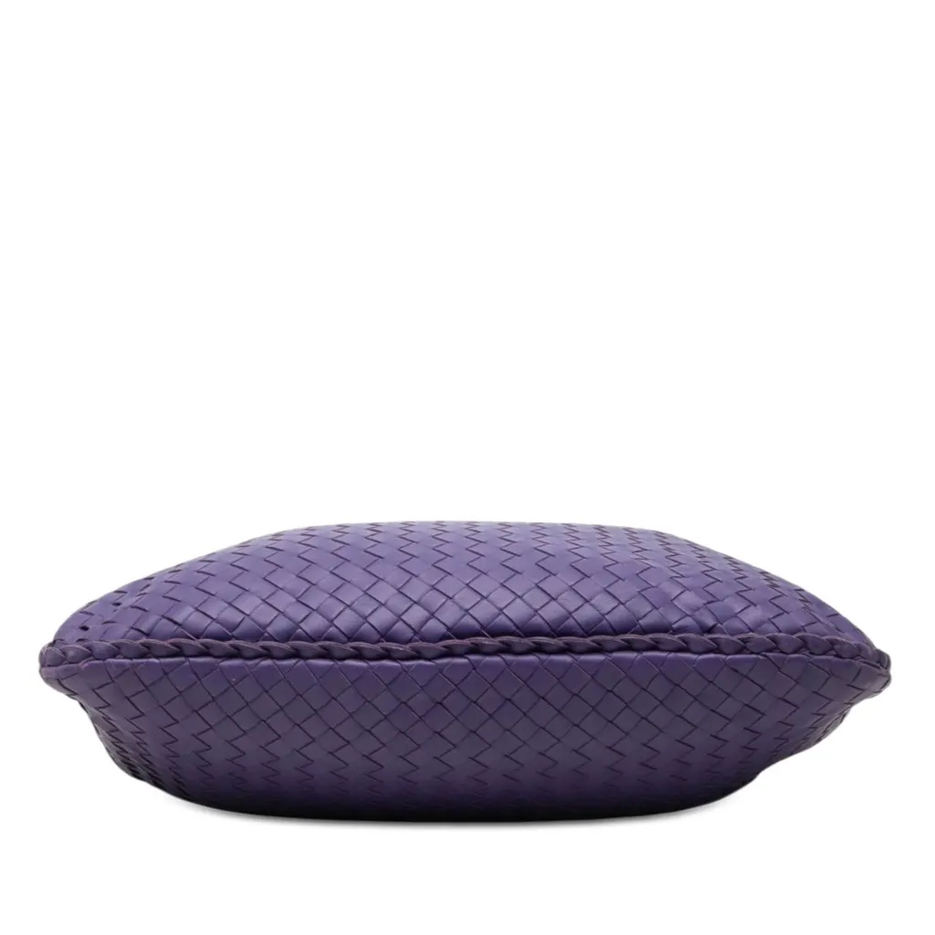 Bottega Veneta Small Nappa Intrecciato Veneta Hobo Purple Leather Very good - Inside View