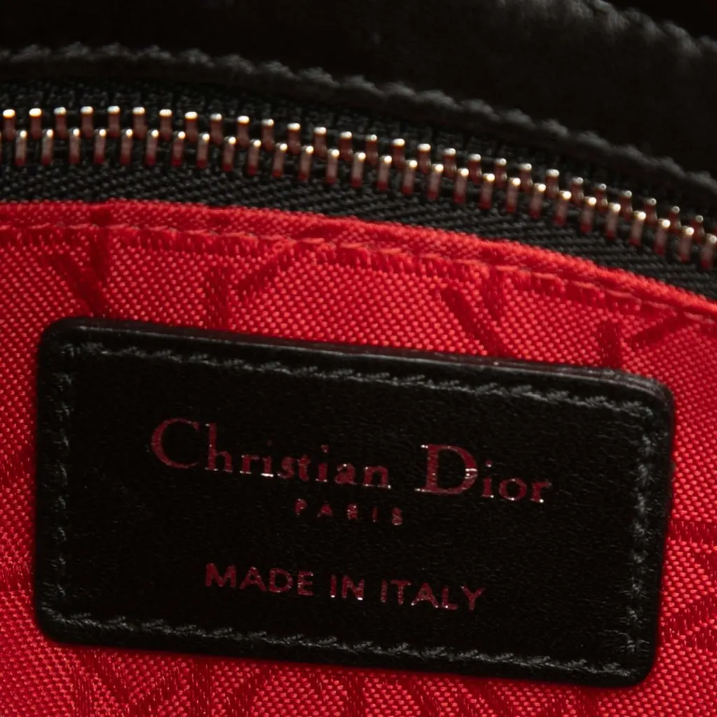 Dior Small Lambskin Cannage My ABCDior Lady Dior Black Leather Very good - Box View