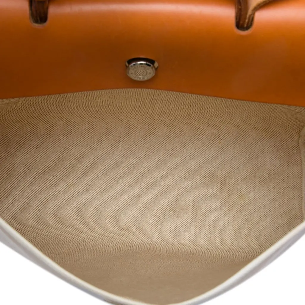 Hermès Toile Herbag Zip 39 Beige Very good - Model View