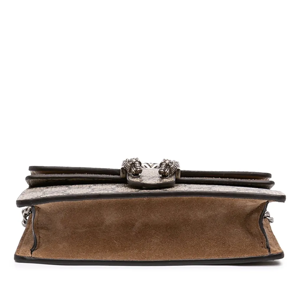 Gucci Mini GG Supreme Dionysus Crossbody Beige Very good - Inside View