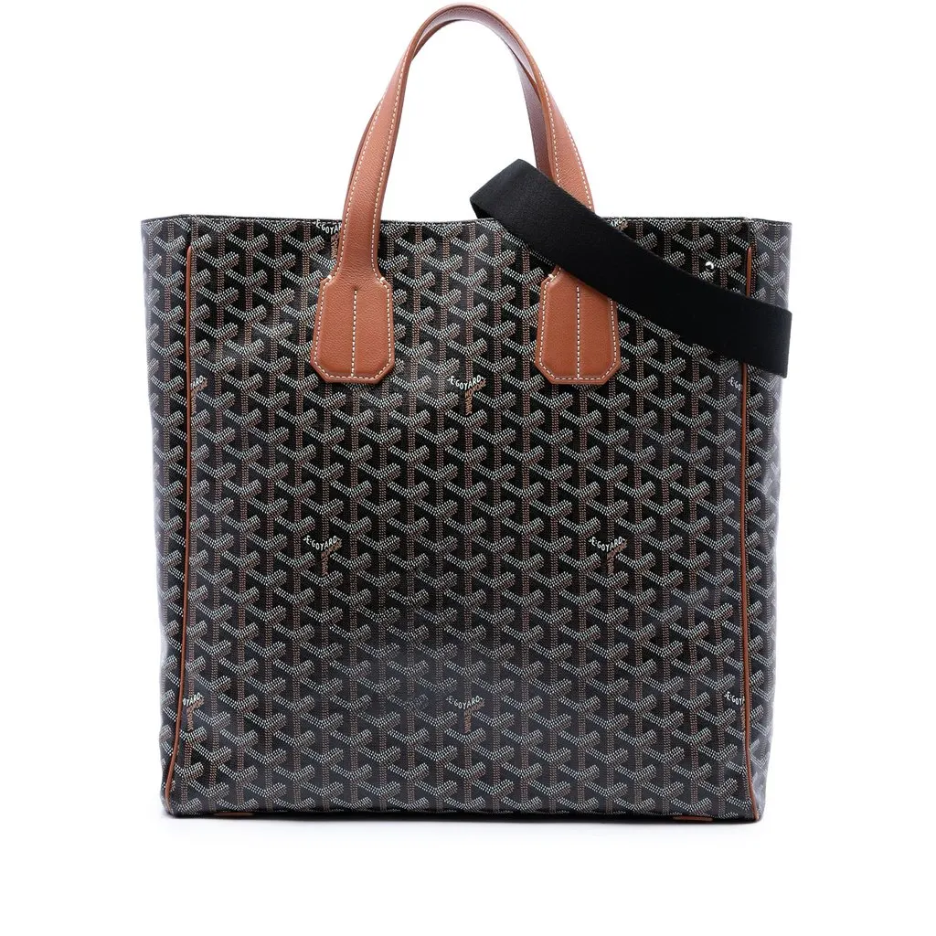 Goyard Goyardine Voltaire III Black Canvas Good - Front View