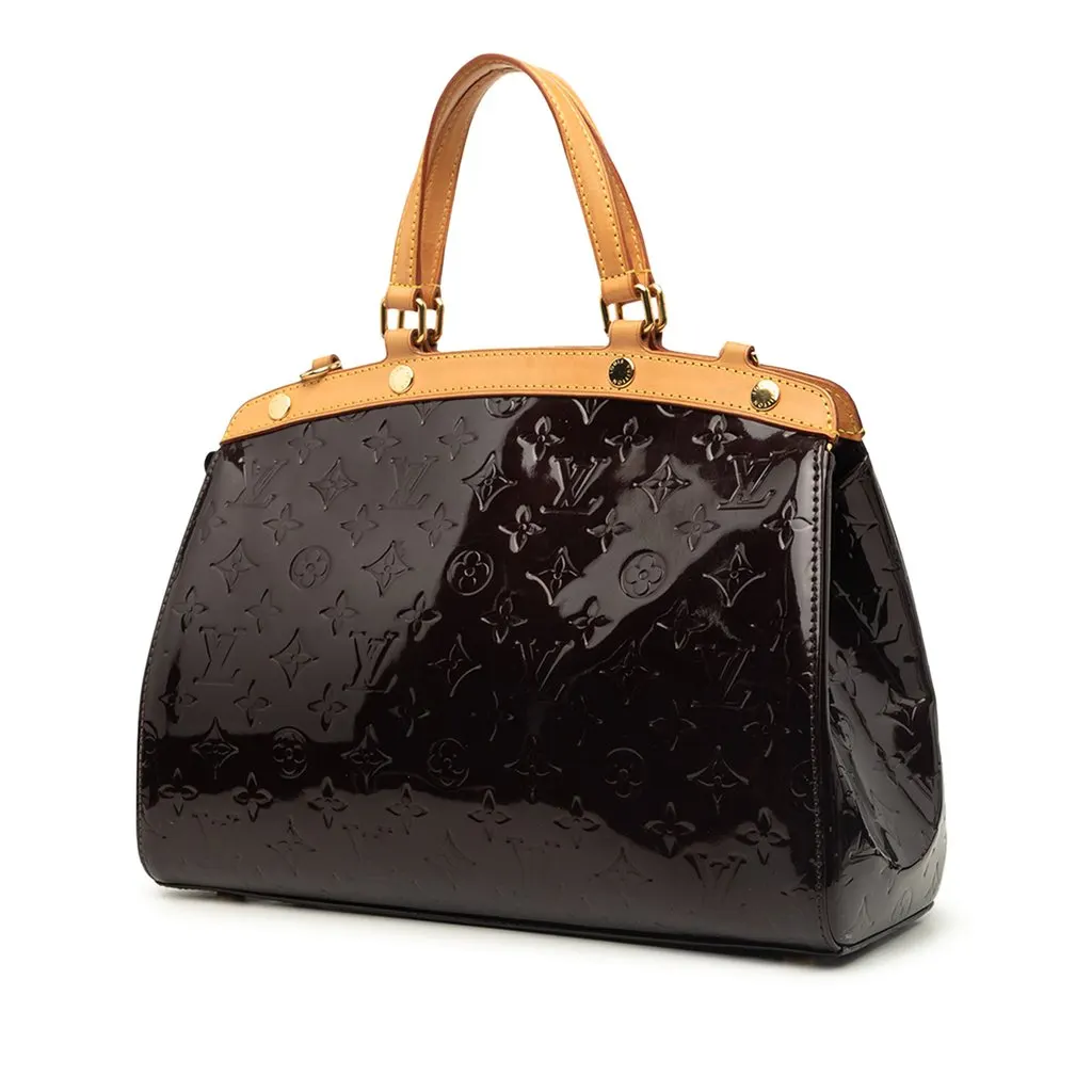 Louis Vuitton Monogram Vernis Brea MM Purple Leather Very good - Back View