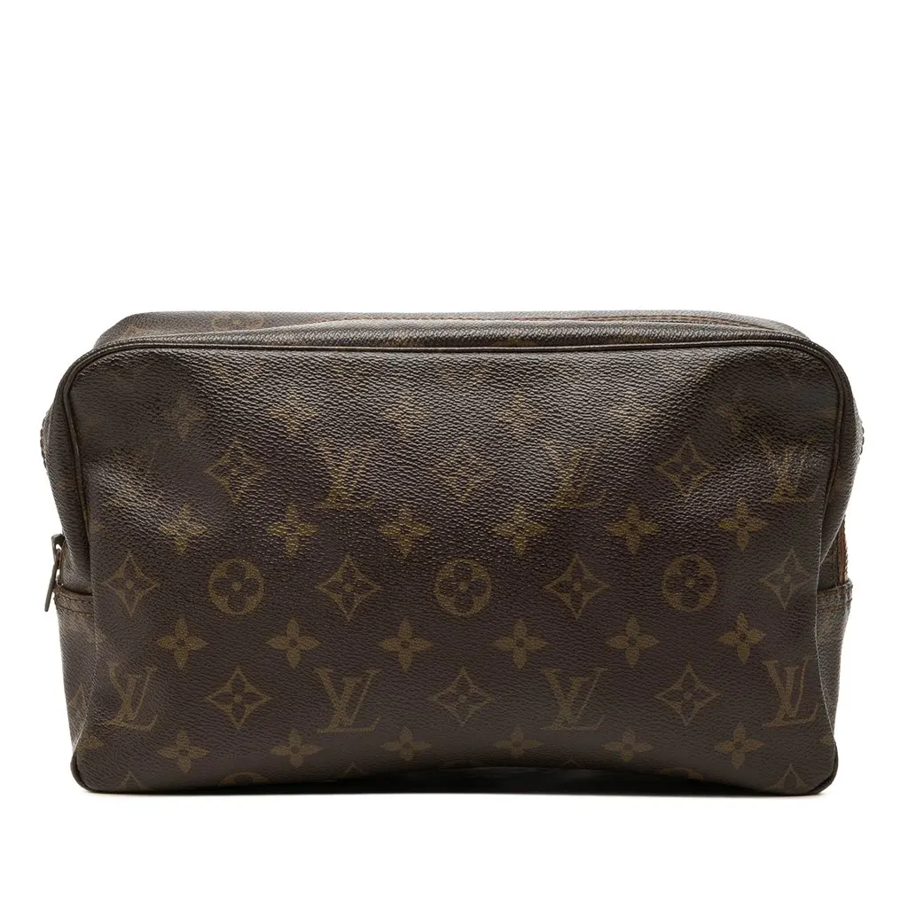 Louis Vuitton Monogram Trousse Toilette 28 Brown Canvas Very good - Front View