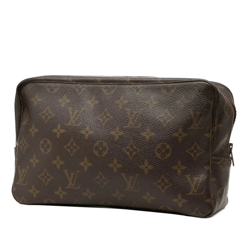 Louis Vuitton Monogram Trousse Toilette 28 Brown Canvas Very good - Back View