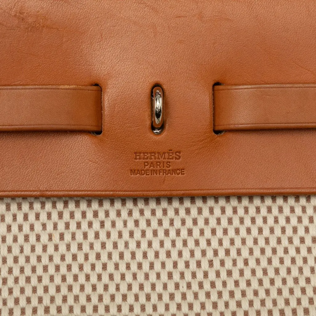 Hermès Toile Herbag PM Beige Very good - Box View