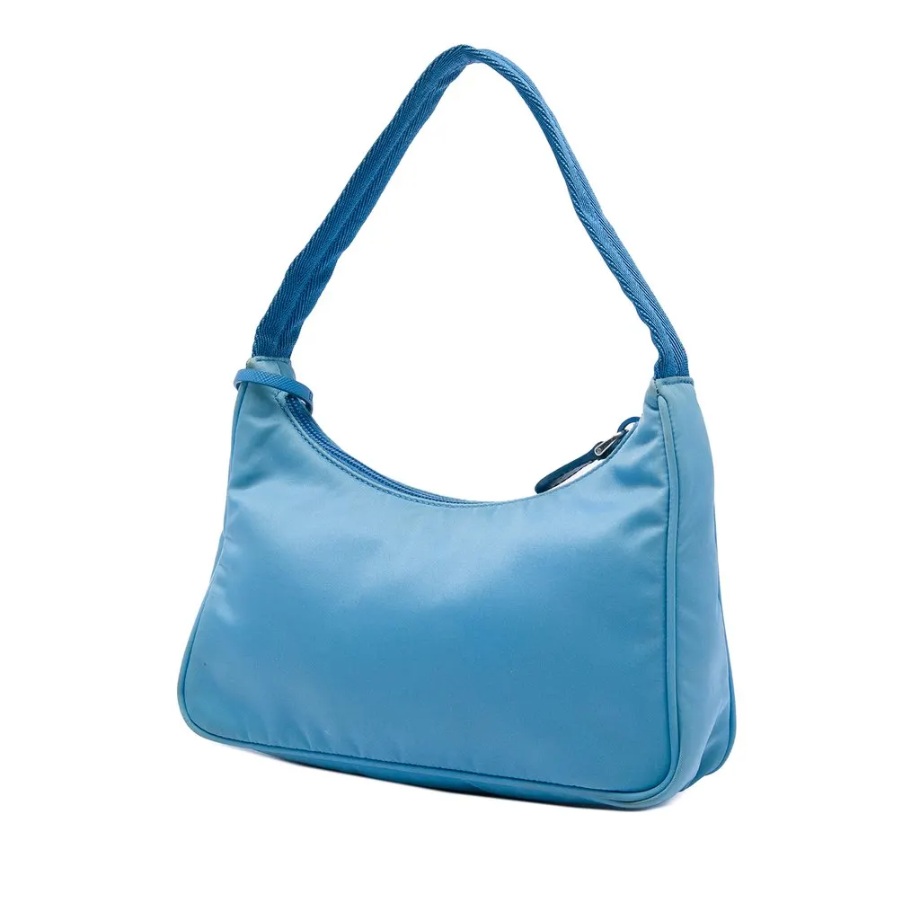 Prada Mini Tessuto Re Edition 2000 Shoulder Bag Blue Very good - Back View
