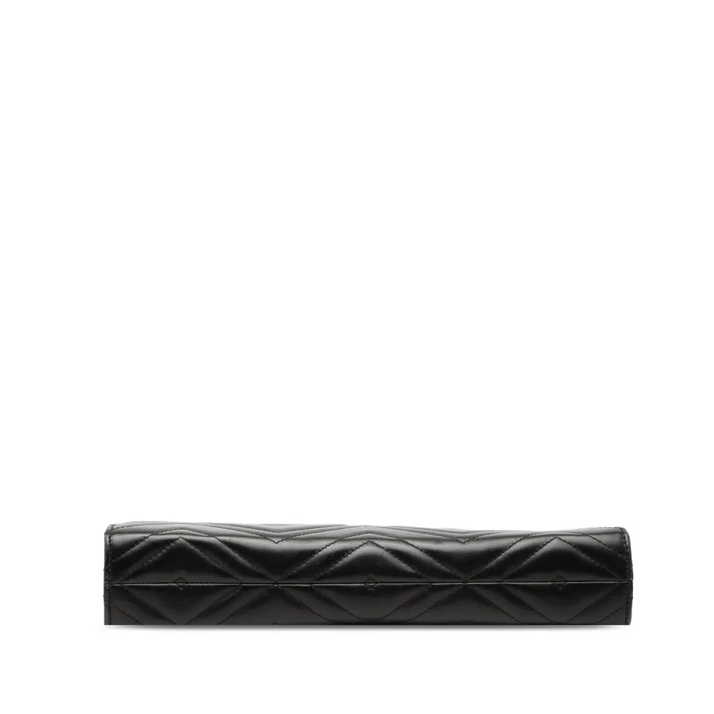 Gucci GG Marmont Heart Matelasse Calfskin Clutch Black Leather Very good - Inside View