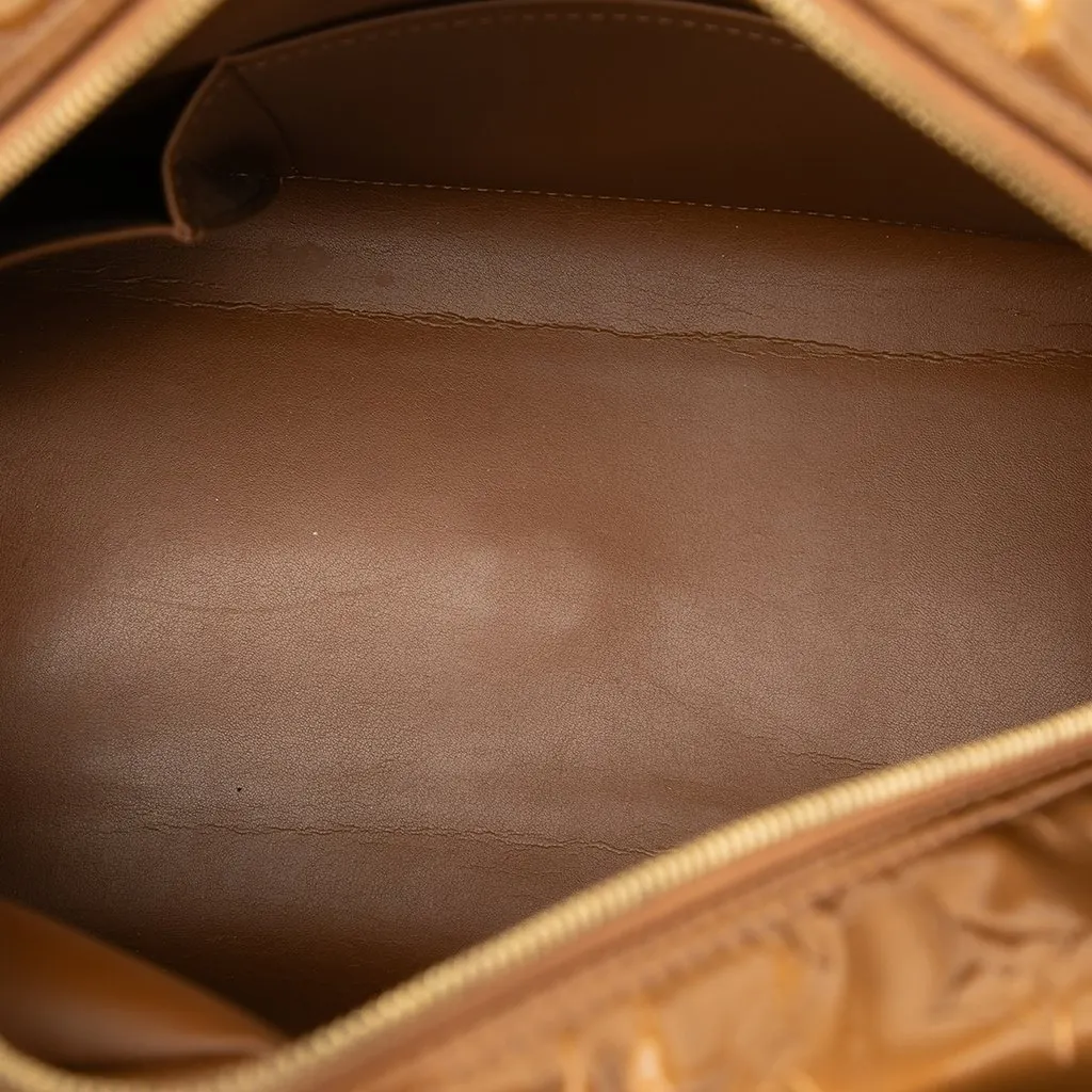 Louis Vuitton Monogram Vernis Tompkins Square Brown Leather Good - Model View