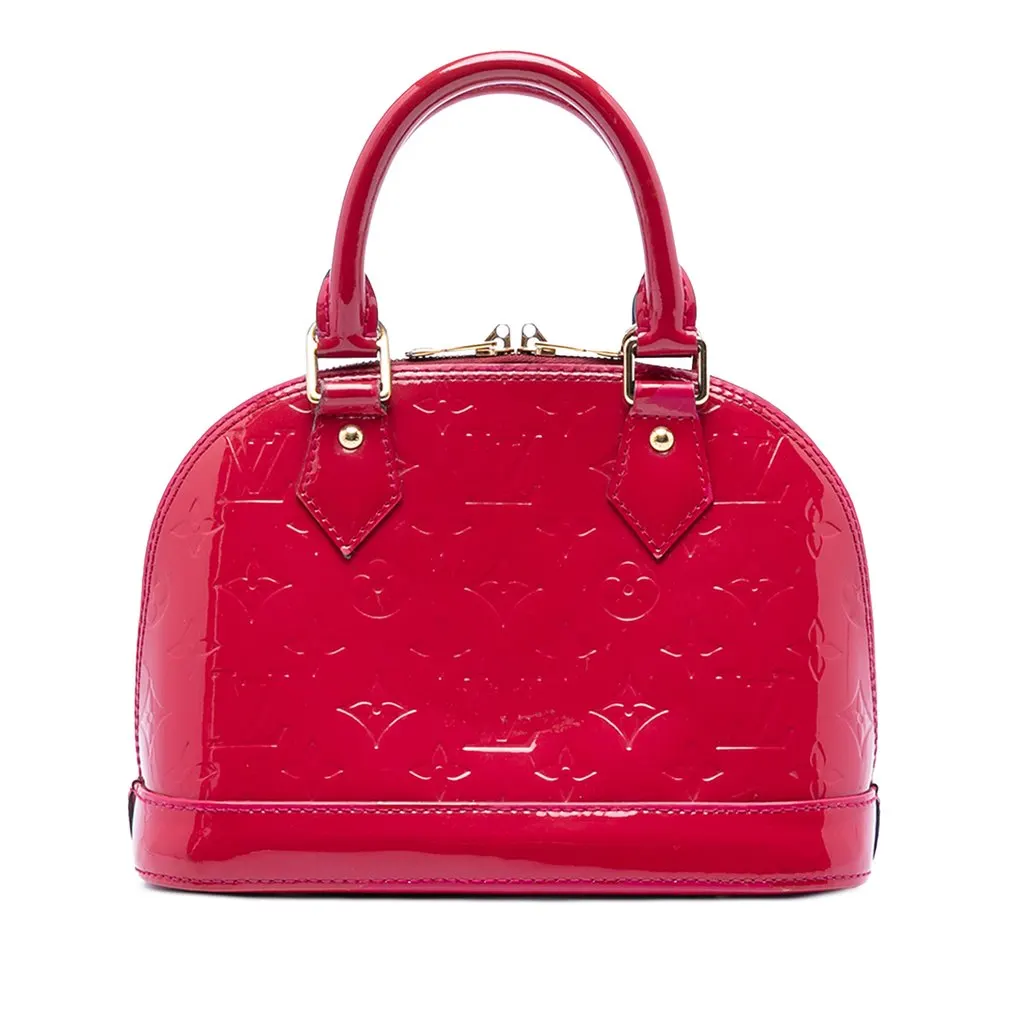 Louis Vuitton Monogram Vernis Alma BB Pink Leather Very good - Front View