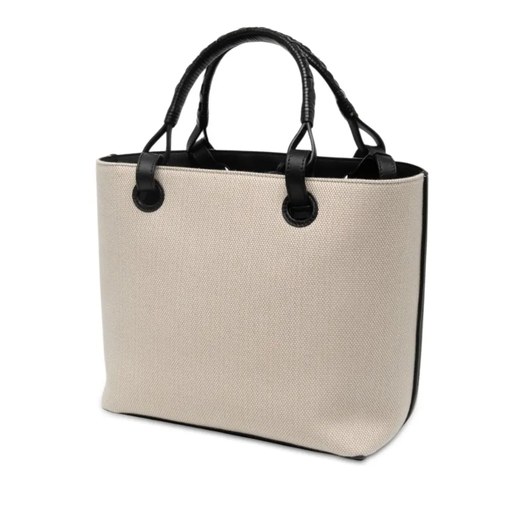 Loewe Studio Ghibli Spirited Away Susuwatari Canvas Anagram Tote Beige Canvas Very good - Back View