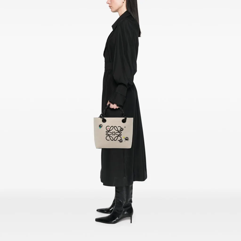 Loewe Studio Ghibli Spirited Away Susuwatari Canvas Anagram Tote Beige Canvas Very good - Box View