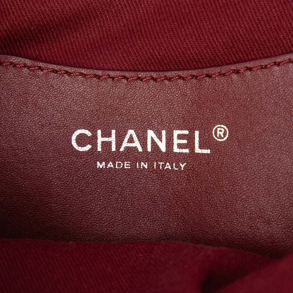 Chanel Large Quilted Patent Just Mademoiselle Bowling Bag Black Leather Very good - Box View