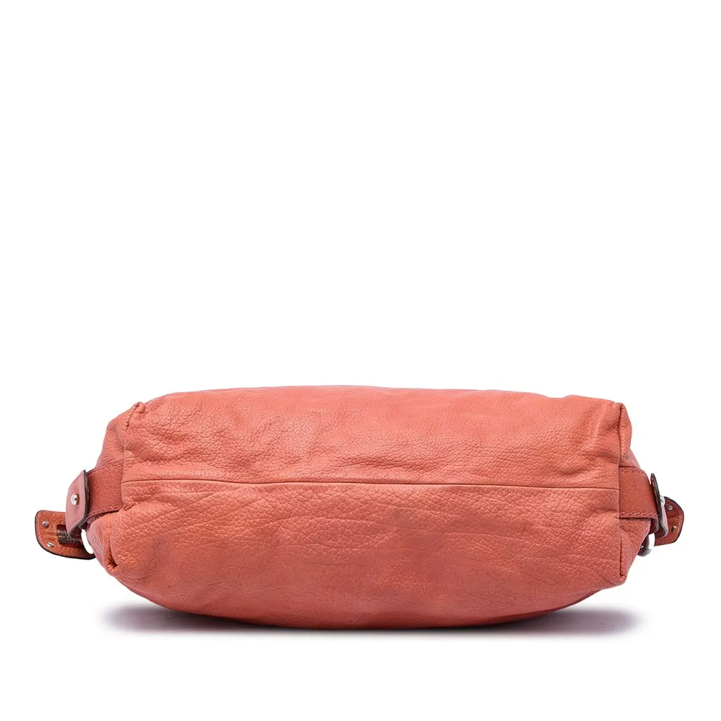 Gucci Medium Leather Bamboo Bar Tote Orange Leather Very good - Inside View