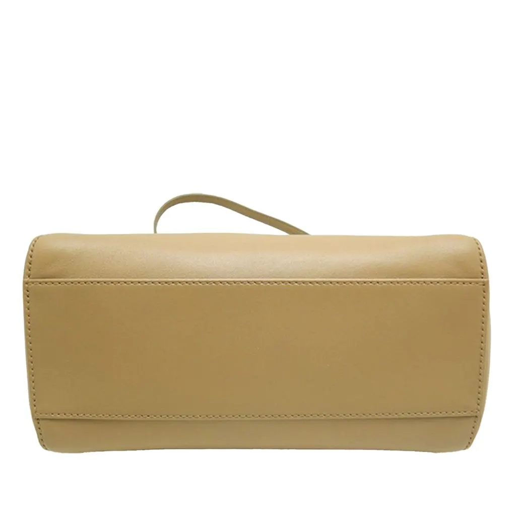 Fendi Mini Leather Selleria Peekaboo Iconic Satchel Beige Leather Very good - Inside View