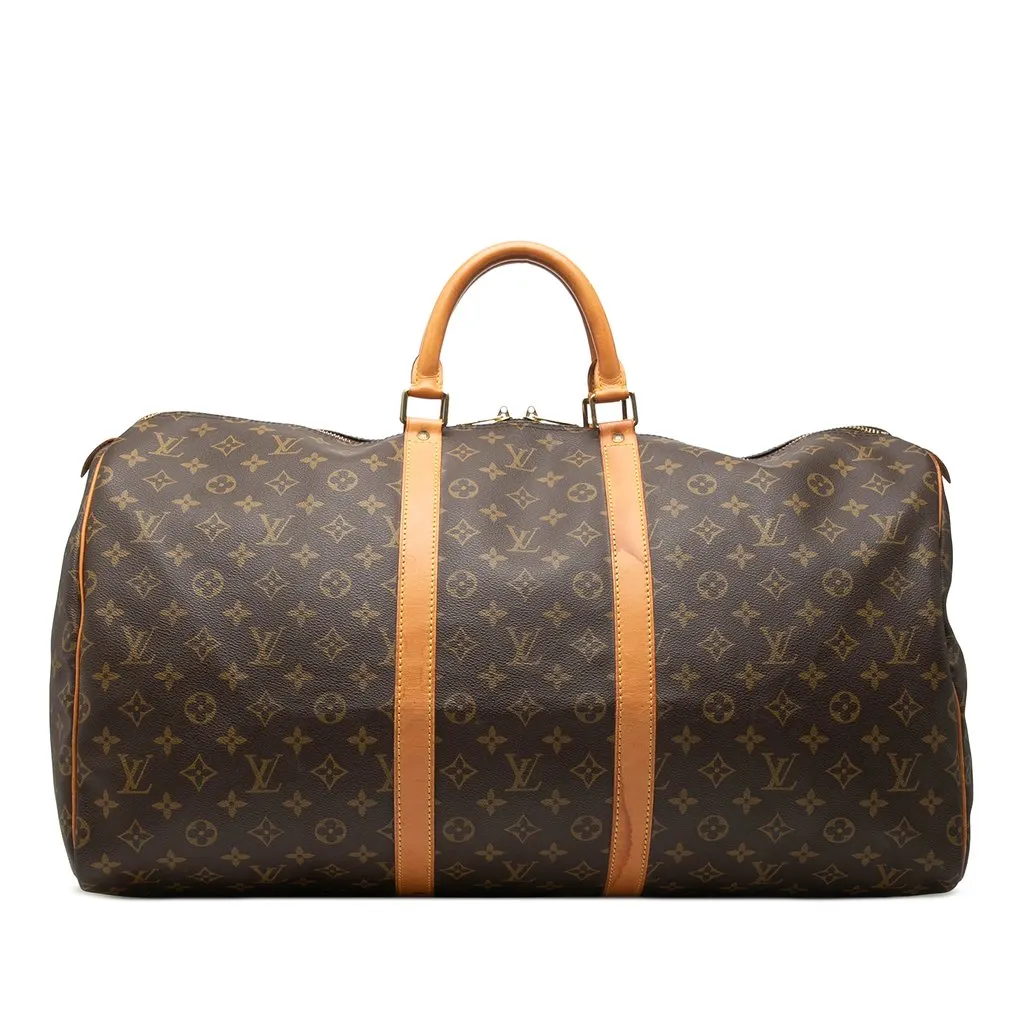 Louis Vuitton Monogram Keepall 55 Brown Very good - Front View