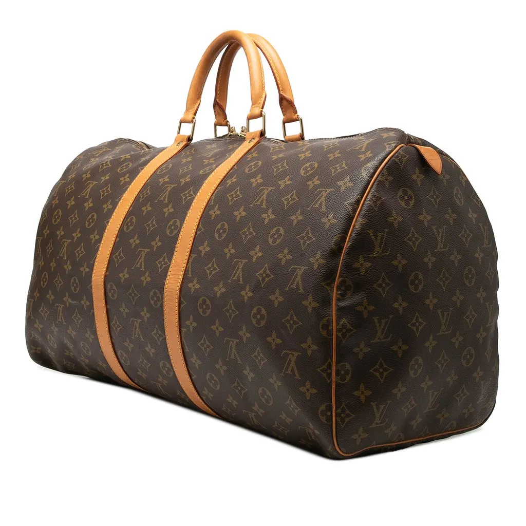 Louis Vuitton Monogram Keepall 55 Brown Very good - Back View