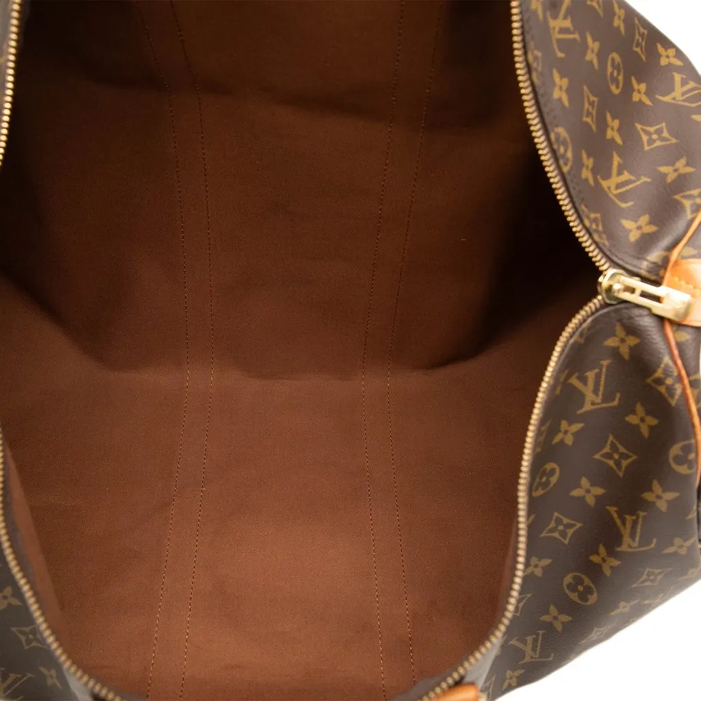 Louis Vuitton Monogram Keepall 55 Brown Very good - Model View