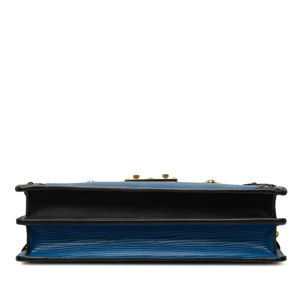 Louis Vuitton Epi Trunk Clutch Blue Leather Very good - Inside View