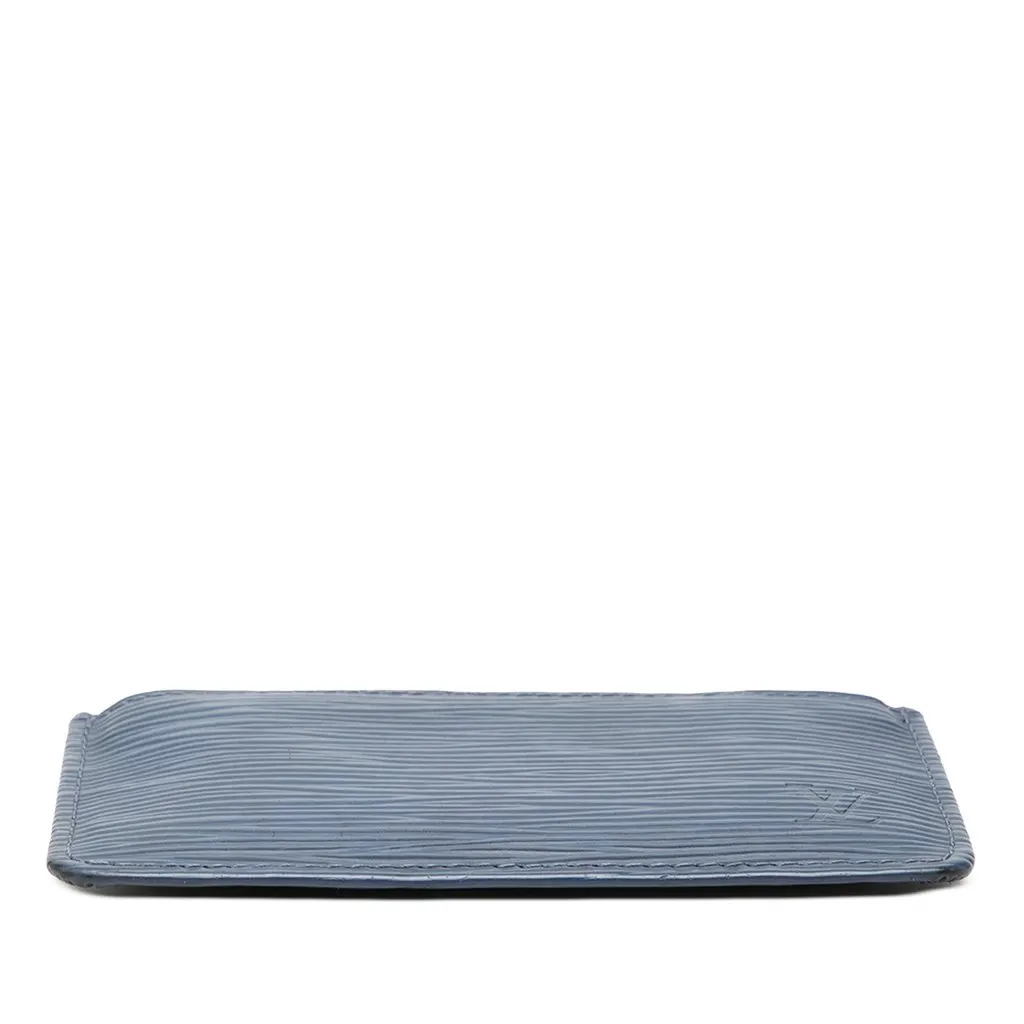 Louis Vuitton Epi Key Pouch Blue Leather Very good - Inside View