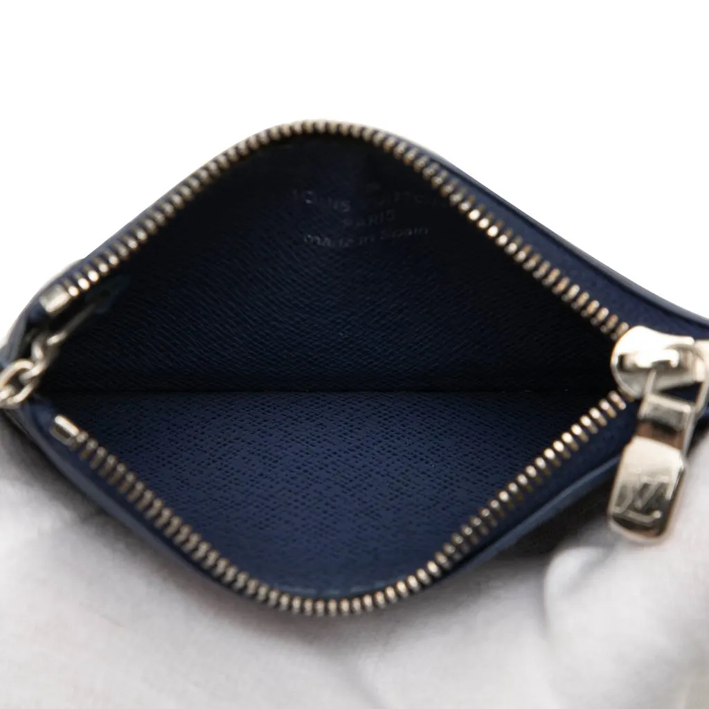 Louis Vuitton Epi Key Pouch Blue Leather Very good - Model View