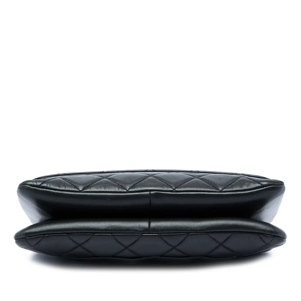 Chanel Medium Lambskin Trendy CC Flap Black Leather Good - Inside View