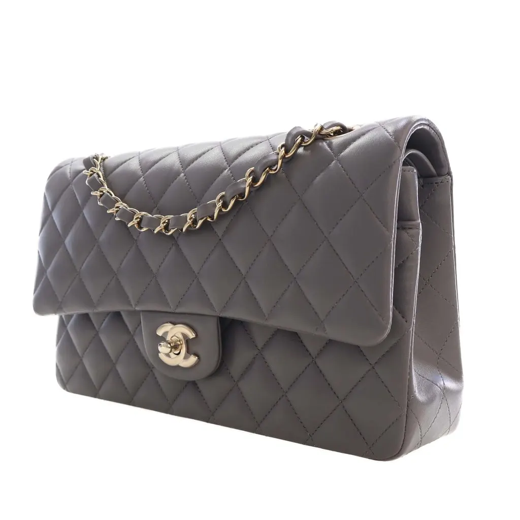 Chanel Medium Classic Lambskin Double Flap MultiColor Leather Very good - Inside View