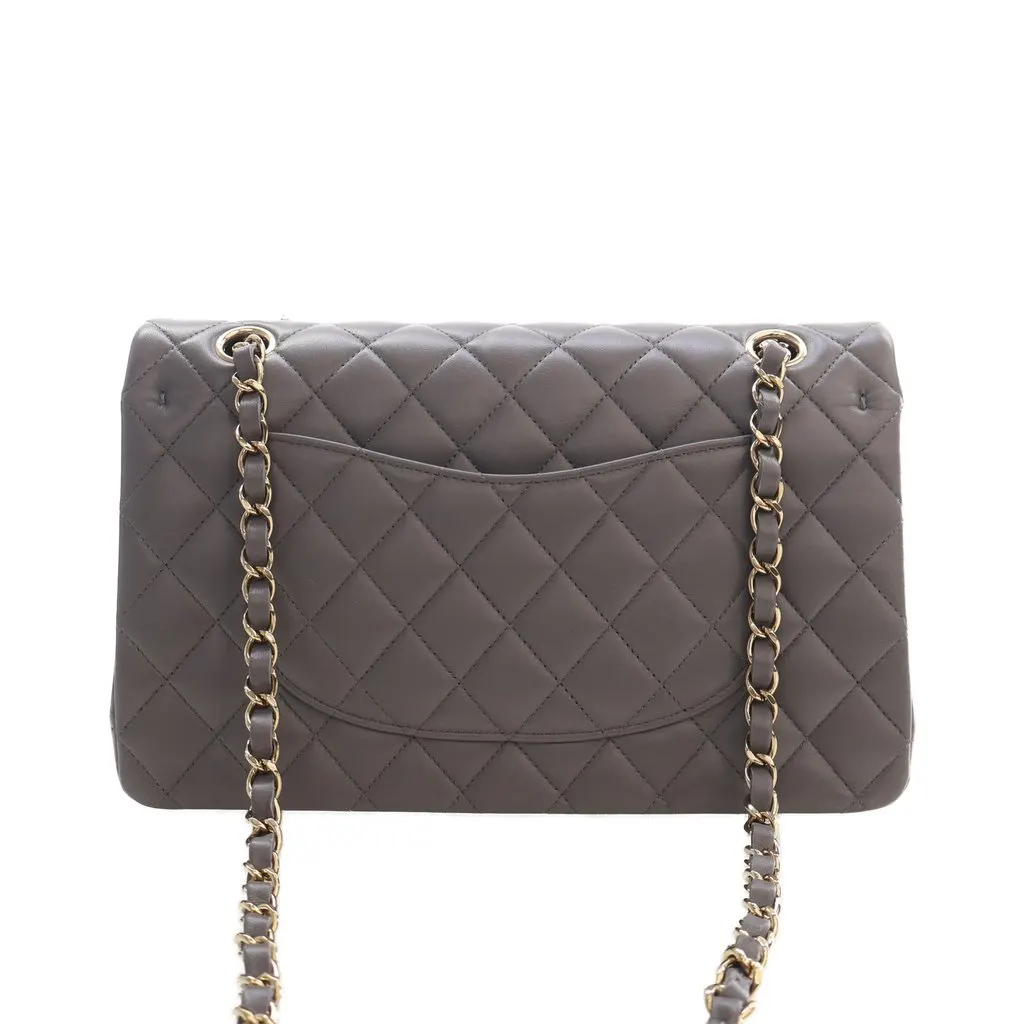 Chanel Medium Classic Lambskin Double Flap MultiColor Leather Very good - Model View