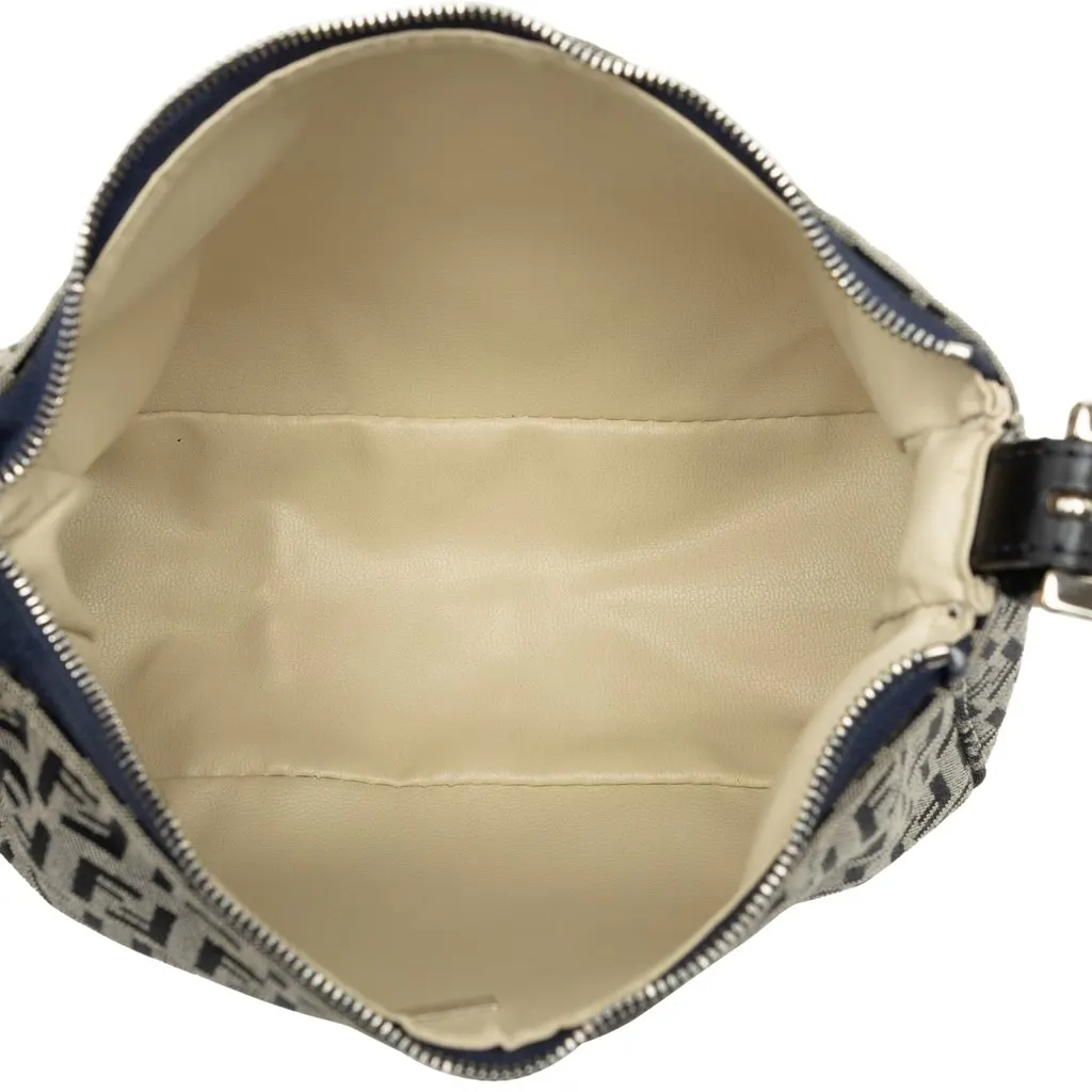 Fendi Zucchino Canvas Handbag MultiColor Very good - Model View