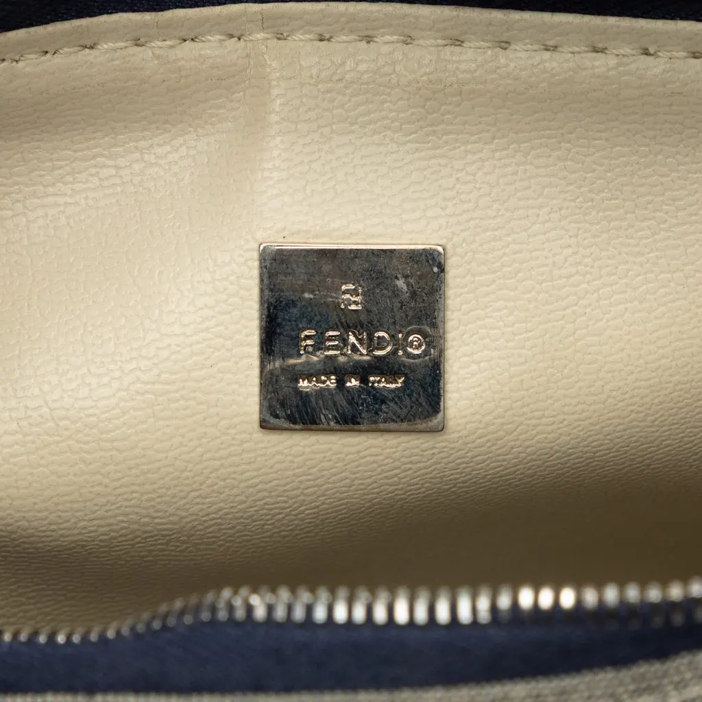 Fendi Zucchino Canvas Handbag MultiColor Very good - Box View