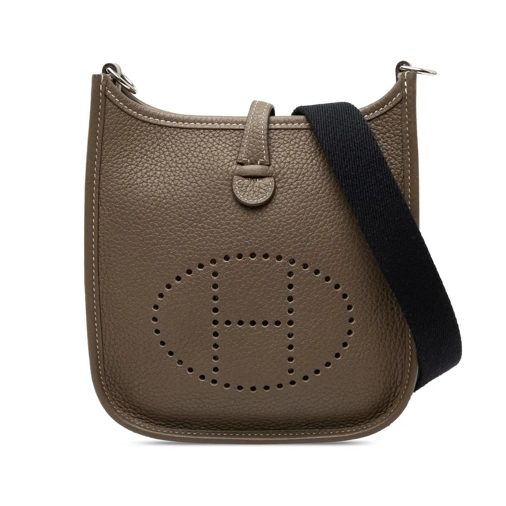 Hermès Clemence Amazone Evelyne TPM 16 Brown Leather Very good - Front View