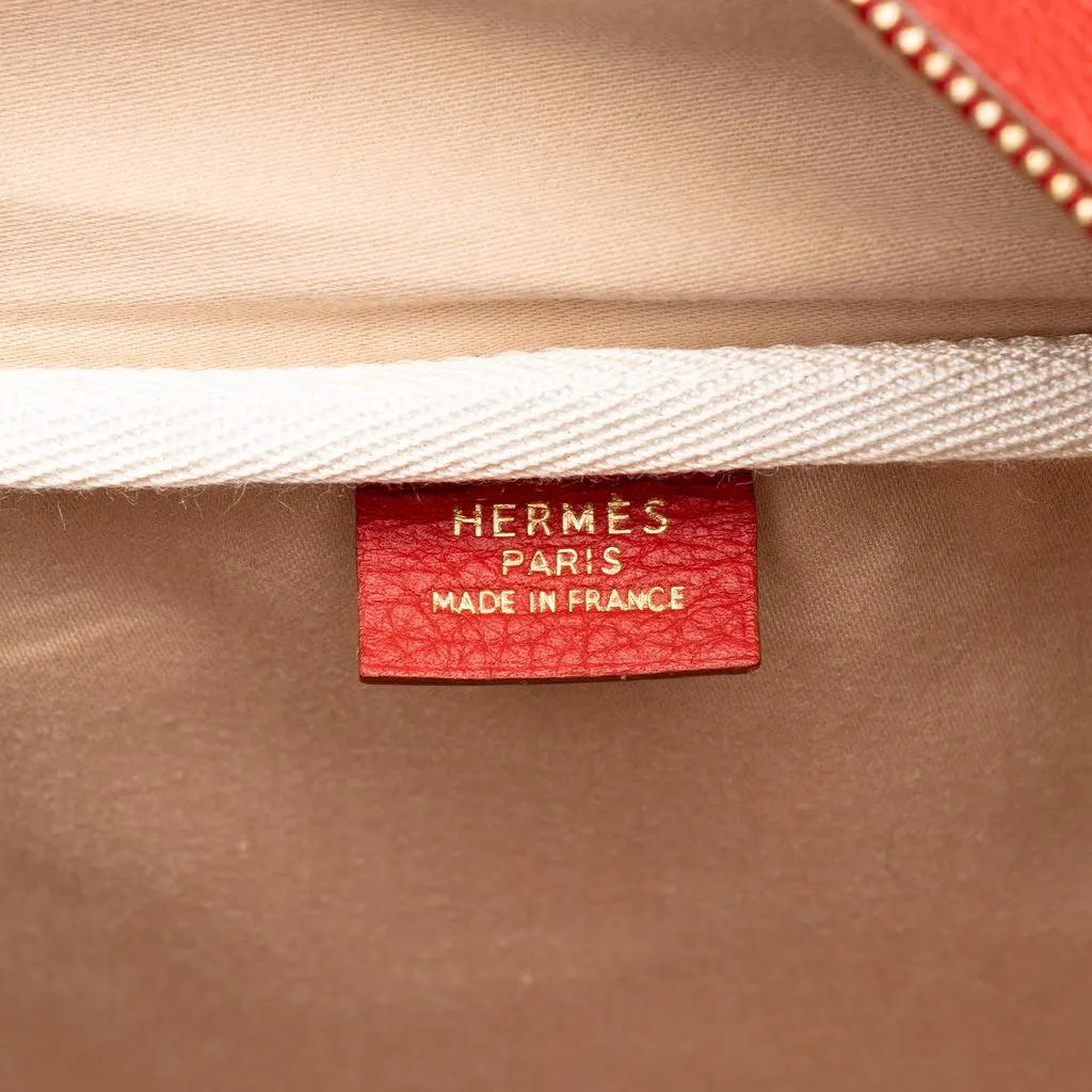 Hermès Toile and Clemence Victoria 43 Beige Canvas Good - Box View