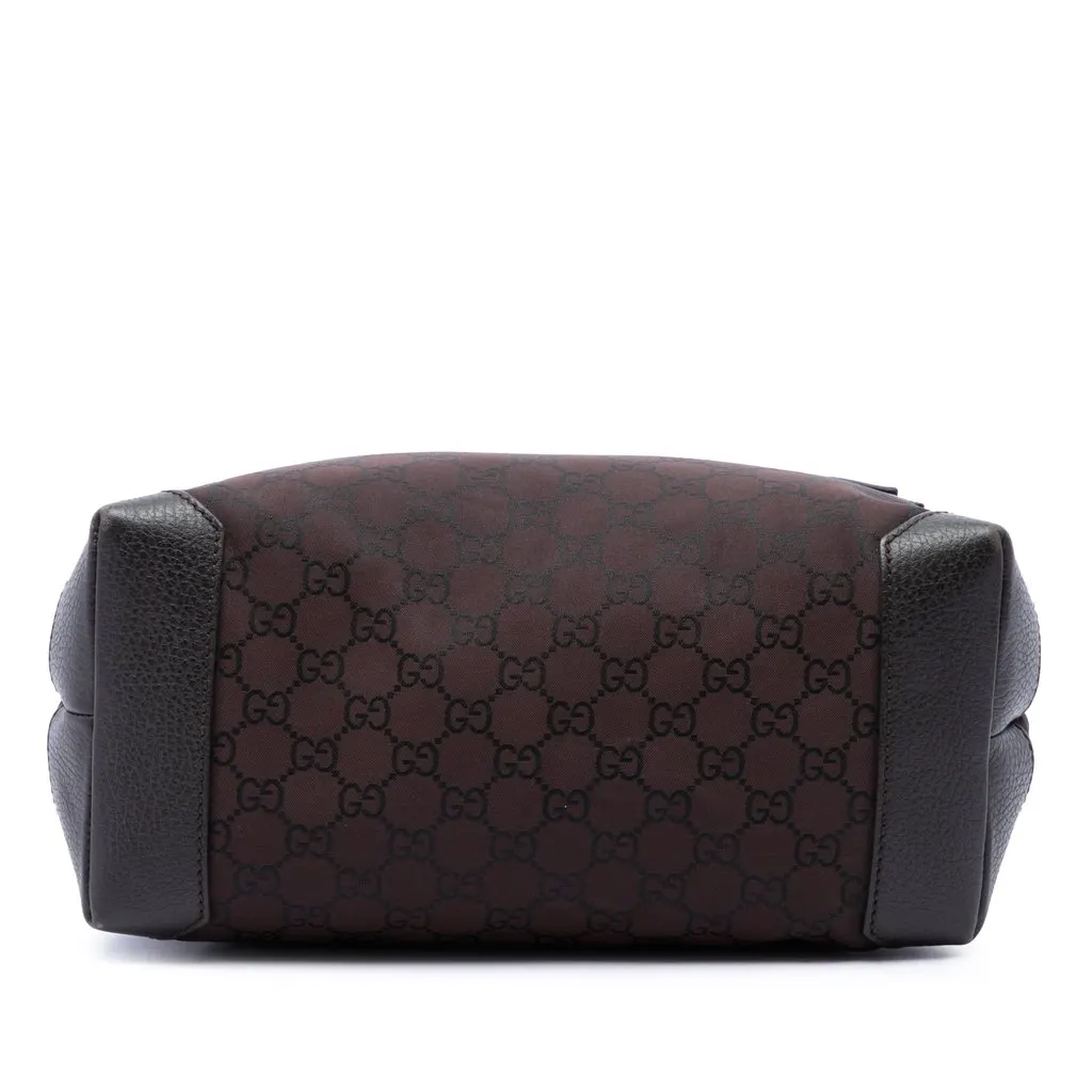 Gucci GG Nylon Tote Brown Polyamide Very good - Inside View