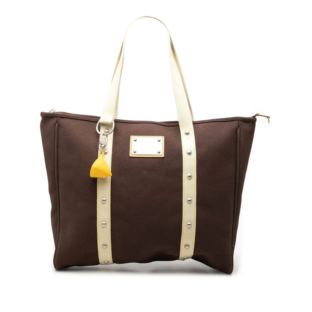 Louis Vuitton Antigua Cabas GM Brown Good - Front View
