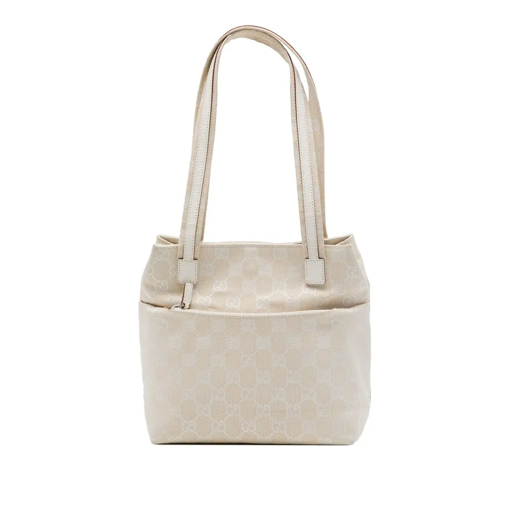 Gucci GG Canvas Shoulder Bag Brown Very good - Front View
