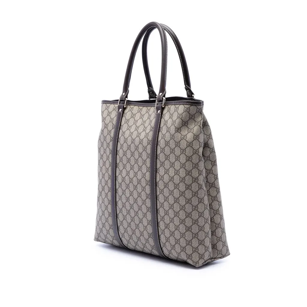 Gucci GG Supreme Joy Vertical Tote Beige Very good - Back View
