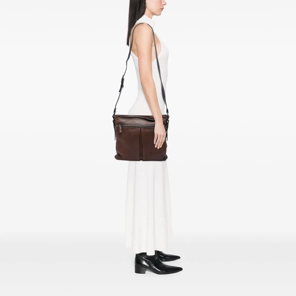 Prada Cervo Crossbody Brown Leather Good - Box View